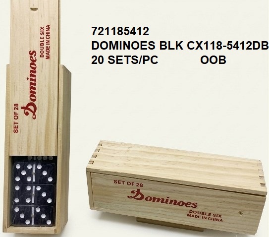 Black Dominoes Set